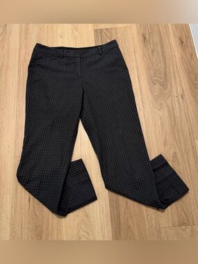 Roz & Ali Women’s Black Checkered Dress Pants size 6